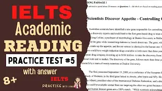 IELTS ACADEMIC READING PRACTICE TEST 5 with answer