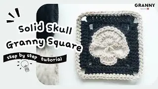 Solid Skull Granny Square💀
