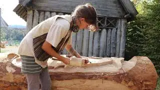 Holzbildhauer-Projekt im Filmkulissendorf FLAKE am Walchensee