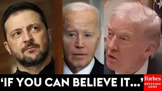 'Biden Actually Pushed For That War To Happen': Trump Drops Bombshell Accusation About Ukraine War