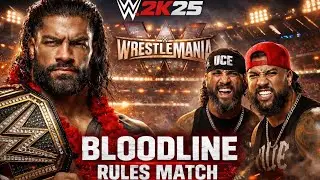 “ROMAN REIGNS vs THE USOS (2v1) 😳 BLOODLINE EXPLODES | WWE 2K25 GAMEPLAY”