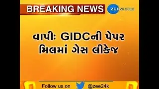 Vapi  : Gas leakage in Ramco Paper Mill at GIDC, 6 people affected - Zee 24 Kalak