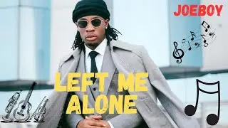 Joeboy - Left Me Alone (Lyrics video)