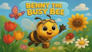 Benny the Busy Bee  | Buzzing Rhyme for Kids | Learn About Bees & Nature!