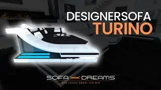 Designercouch TURINO in moderner CL Form I Stylische Polstersofas von Sofa Dreams