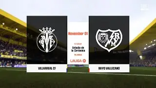 VILLARREAL vs RAYO VALLECANO ⚽ LaLiga 2025/26 Matchday 11 🟩 AI Simulation | Full Match
