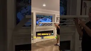 Fake window that&rsquo;s a TV with a live feed to the backyard! ￼