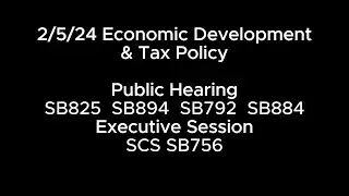 2/5/24 Local Government & Elections PH: SB825 SB894 SB792 SB884 ES: SCS SB756
