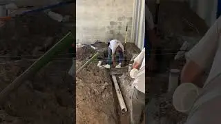 More papa John underground plumbing installation #plumbing #construction#shortsvideo #subscribe