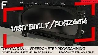 Toyota RAV4 RH850 R7F701401 instrument cluster eeprom + mileage  programming solution | FORZA 614