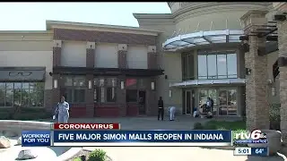 Five major Simon malls reopen in Indiana