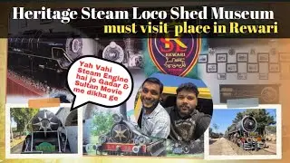 Heritage Steam Loco Shed Museum 😱 Must visit place in Rewari // @KK.Musafir //#vlog #steam  #museum 