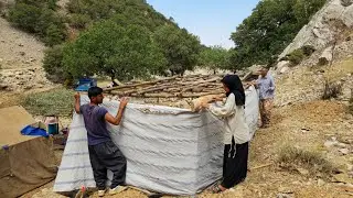 Hard Dream: A Nomadic Farewell Full of Emotions 💔 | Building a Nomadic Shelter in the Mountains 🏞️