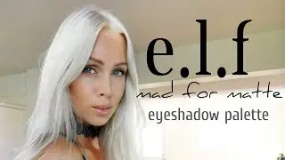 First impressions elf mad for matte eyeshadow palette #makeup #tutorial #styleover30