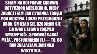 Szłam na rozprawę sądową dotyczącą mieszkania, kiedy zobaczyłam, jak Cyganka tonęła pod mostem...