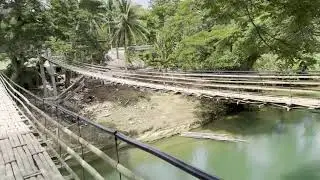 Sipatan Twin Hanging Bamboo Bridge, Bohol, Cebu, Philippines