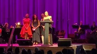 Natascia Diaz at 2019 Helen Hayes Award win for Best Actress in a Musical