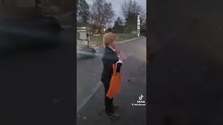 Young male Halloween costume was Donald Trump take a look then listen