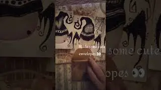 Diy art vlog🌺 Painting bats & custom envelopes 🌺