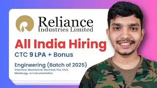 Reliance Industries GET Recruitment 2025 | 9 LPA CTC | BE/BTech Jobs | RIL GET | Polytechnic Walle