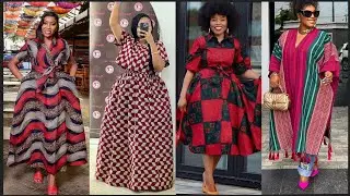 🆕️TR&Egrave;S BELLE TENUE AFRICAINE DE ROBE LONGUE MOYENNE 2023 WAX/PAGNE AFRICAN CASUAL DRESS ANKARA GOWN
