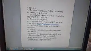 RD service problem  during morpho registration