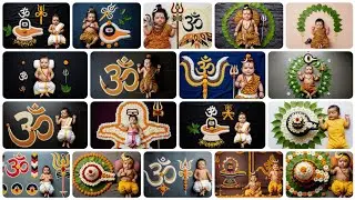 Peaceful Mahashivaratri Baby Photoshoot🕉️| Home Devotional Ideasthemes #shivaratri#photography#viral