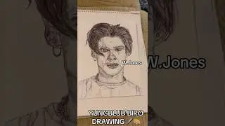 YUNGBLUD BIRO DRAWING🖤 #biro #drawing #yungblud #yungbludarmy #fypage #artist #smallartist #art