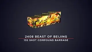 Bright Star Fireworks - 2408 Beast Of Beijing 132 Shot Compound Barrage