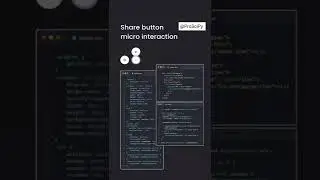 How to share button micro interaction | using html and css | #ProSciPy @ProSciPy #html #css