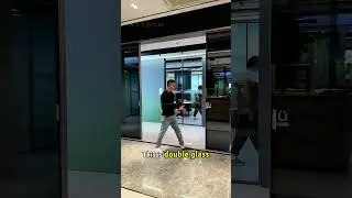 45 Electric Perfect System Double Glass Sliding Door