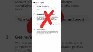 🔴 ADSENSE ERROR 😭 how to solve fix in adsense problem #shorts #youtubeshorts