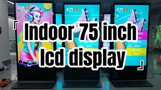 Indoor 75-inch LCD display for shops and commercial centers