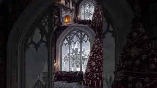 Gothic Christmas Castle ambience #christmasambience #gothic #christmas