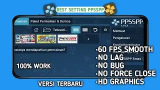 CARA TERBARU SETTING PPSSPP AGAR TIDAK LAG 2026 SUARA JERNIH + GRAFIK HD