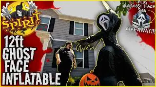 GIANT Ghost Face Inflatable! | Unbox, set up & review Halloween 2025 plus GIVEAWAY!