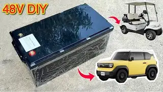 DIY Pin 48V Si&ecirc;u Khủng cho Xe Điện ! Đạt Battery