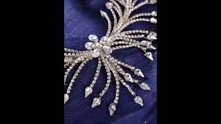 Exquisite Bridal Forehead Band Teardrop Rhinestone Flower Headband Luxury Shiny Wedding Jewelry