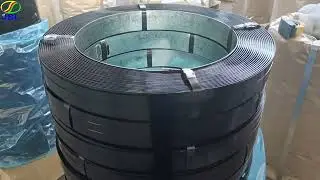High-strength lacquered and waxed blued steel strapping