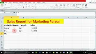 Subtotal in Excel