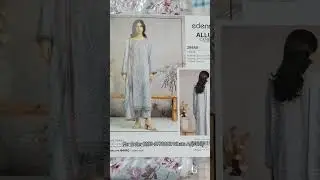 Edenrobe 3pc printed cambric Suit - Lawn Dupatta Retail : 6191 get @ 4190 #edenrobe #cambric #lawn