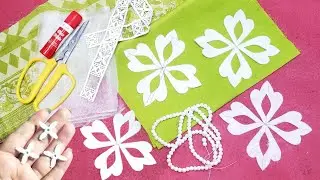 Easy Daman Design Cutting and Stitching | kurti Daman Design with cutwork | How to make Daman design