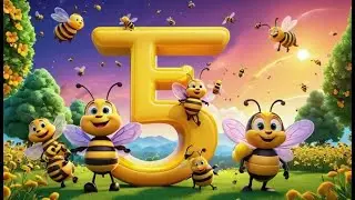 Five Little Bees Buzz with ABCs | ABC Song for Kids | Preschool Learning Nursery Rhymes