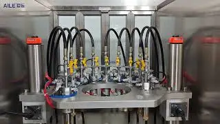 AILE 120CPM Aerosol Propellant Aerosol Gas Filling Machine High Speed Aerosol Filling Line