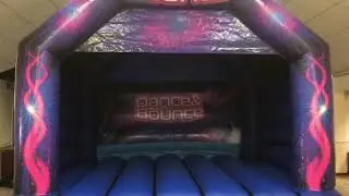 Dance and Bounce Bouncy Castle like a disco dome, on hire in Norwich