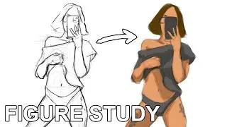Fixing My Figure Drawing Mistakes (Speed Paint)