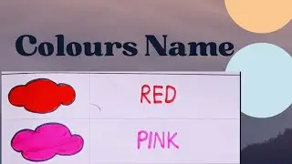 Learn and Write Colours Name || Colours Name || Colour Name for Kids