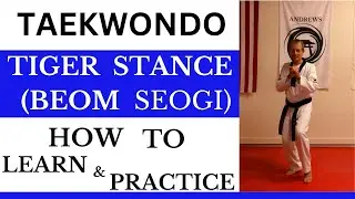 How to do Tiger Stance in Taekwondo #taekwondo #taekwondotechniques #taekwondostances #tkd