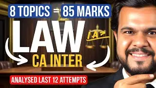 CA Inter Law Sept 2025: LAST 2-Day Strategy for 60+ (Exemption Secrets) | ICAI