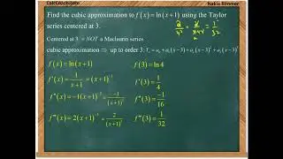Find the Taylor series for a given function Example 2